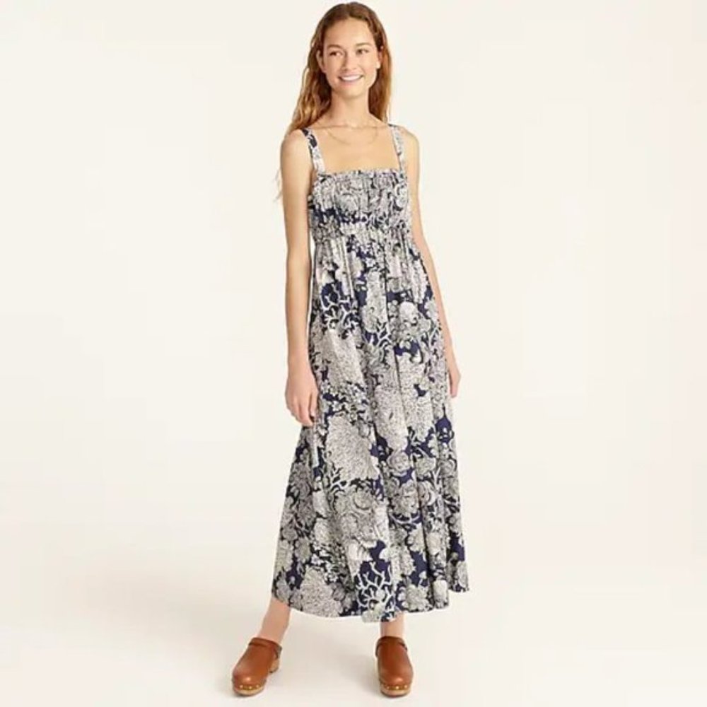 Gathered tank midi dress in Ratti® seashell print